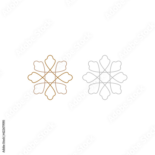 Luxury Moroccan Ornamental Sign Symbol Logo Vector