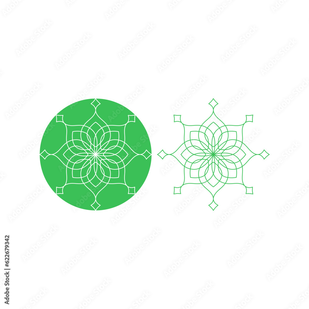 Fototapeta premium Luxury Moroccan Ornamental Sign Symbol Logo Vector