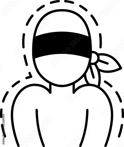 blindfolded  icon