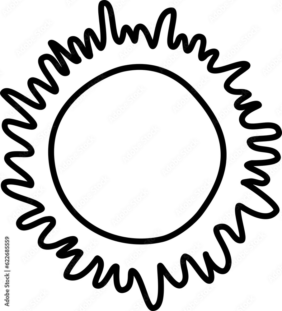 hand drawn sun icons hand drawn sun icons