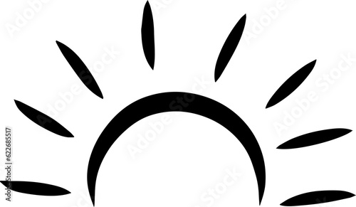 hand drawn sun icons