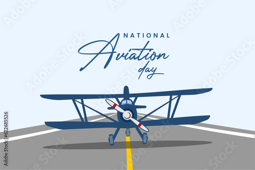 National Aviation Day, background template Holiday concept