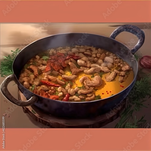 stew with vegetables and spices