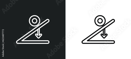 newton outline icon in white and black colors. newton flat vector icon from science collection for web, mobile apps and ui.