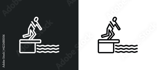 adrenalin rush outline icon in white and black colors. adrenalin rush flat vector icon from sauna collection for web, mobile apps and ui.