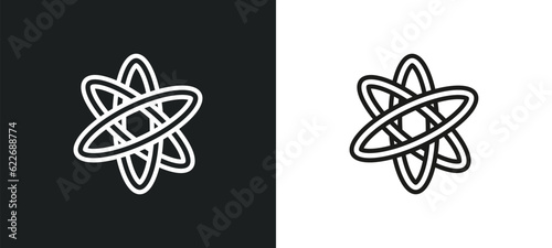 agticism outline icon in white and black colors. agticism flat vector icon from religion collection for web, mobile apps and ui.