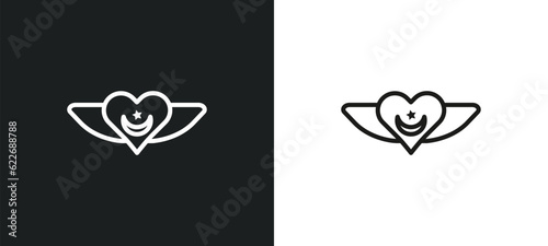 sufism outline icon in white and black colors. sufism flat vector icon from religion collection for web, mobile apps and ui.