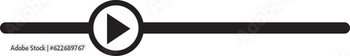 Media Player Progress Bar. Time Line. Vector Illustration Icon. Transparent Background.