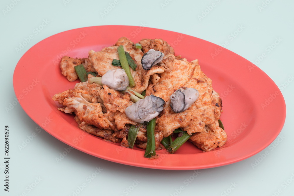 fried oyster omelette fried oyster omelette