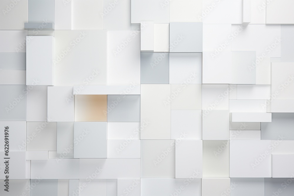 Minimalist Abstract Background of Geometric Shapes in Varying Shades of White Created with Generative AI Minimalist Abstract Background of Geometric Shapes in Varying Shades of White Created with Generative AI