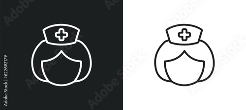 pediatrician outline icon in white and black colors. pediatrician flat vector icon from professions collection for web, mobile apps and ui.