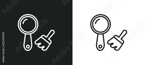 archeologist outline icon in white and black colors. archeologist flat vector icon from professions collection for web, mobile apps and ui.