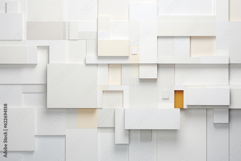 Minimalist Abstract Background of Geometric Shapes in Varying Shades of White Created with Generative AI Minimalist Abstract Background of Geometric Shapes in Varying Shades of White Created with Generative AI
