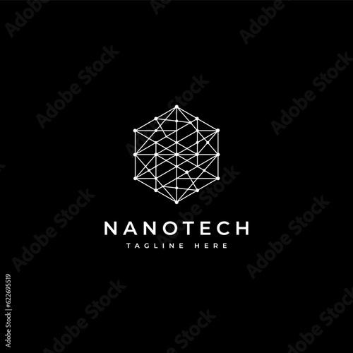 Nano technology hexagon logo. Modern creative design.Vector template