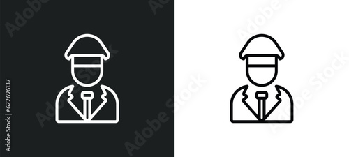 aviation outline icon in white and black colors. aviation flat vector icon from people collection for web, mobile apps and ui.