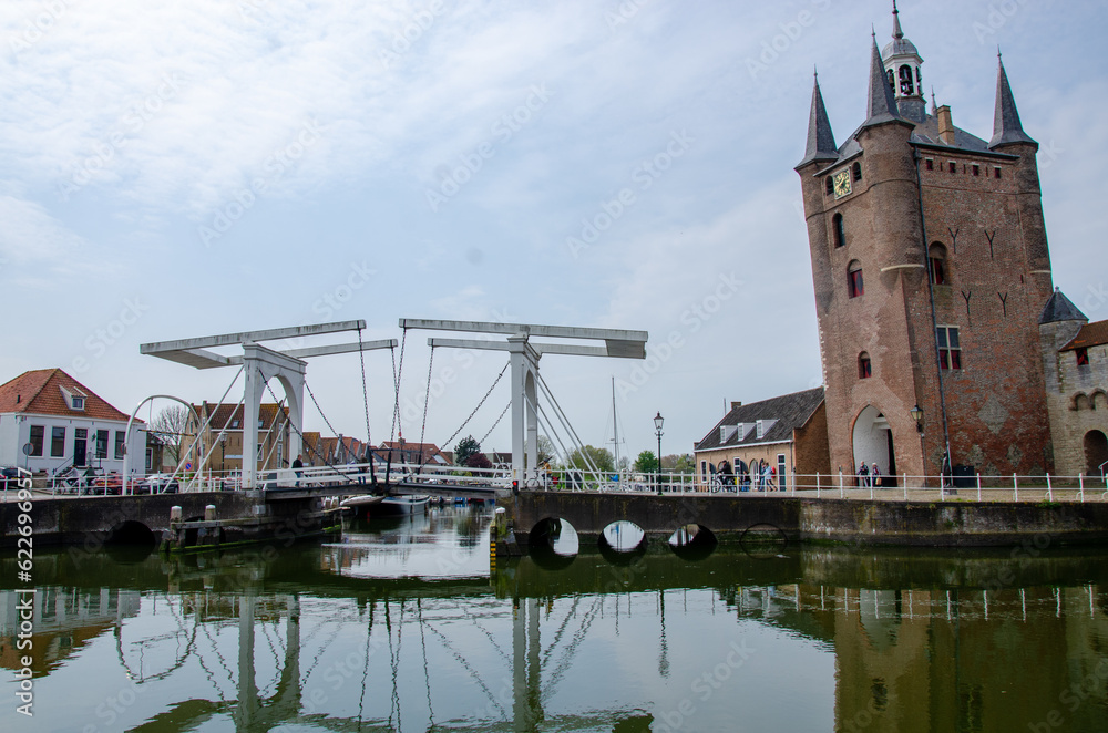 Fototapeta premium Stadtansichten Zierekzee, Niederlande