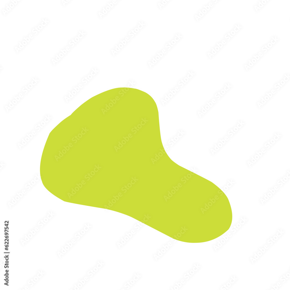 Green organic blob shape Green organic blob shape