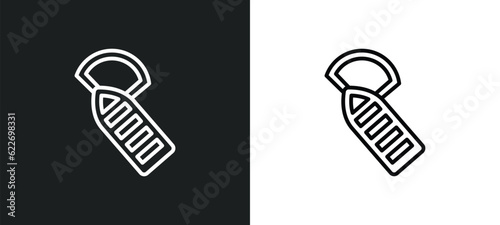 port and starboard outline icon in white and black colors. port and starboard flat vector icon from nautical collection for web, mobile apps ui.