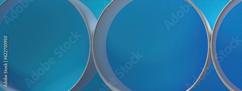 Canvas Print Metal cylinder Contemporary art sensibility of contemporary background Blue and