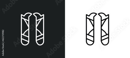 escuamiforme outline icon in white and black colors. escuamiforme flat vector icon from nature collection for web, mobile apps and ui.