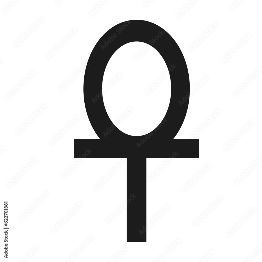 Ankh icon. Egyptian cross symbol. Vector illustration isolated on white background. Ankh icon. Egyptian cross symbol. Vector illustration isolated on white background.