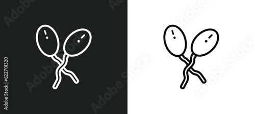 fertilize clinic outline icon in white and black colors. fertilize clinic flat vector icon from nature collection for web, mobile apps and ui.