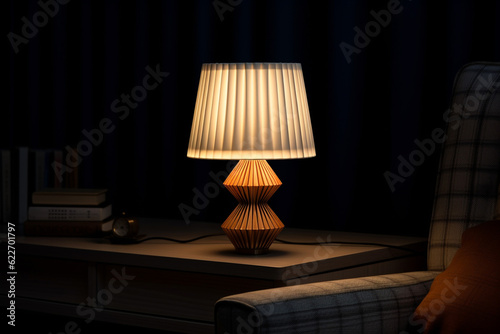 lamp on the living room table hd wallpaper