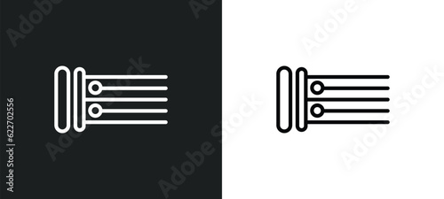 repeat outline icon in white and black colors. repeat flat vector icon from music and media collection for web, mobile apps and ui.