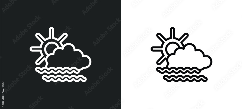 revolution outline icon in white and black colors. revolution flat vector icon from meteorology collection for web, mobile apps and ui.