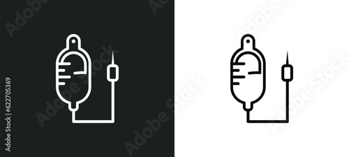 perfusion outline icon in white and black colors. perfusion flat vector icon from medical collection for web, mobile apps and ui.