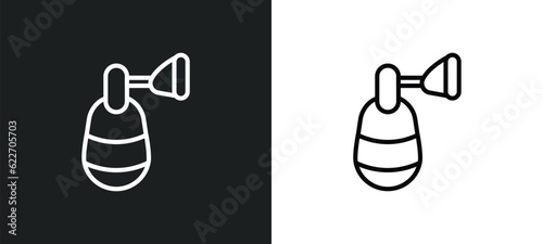 anesthesia outline icon in white and black colors. anesthesia flat vector icon from medical collection for web, mobile apps and ui.