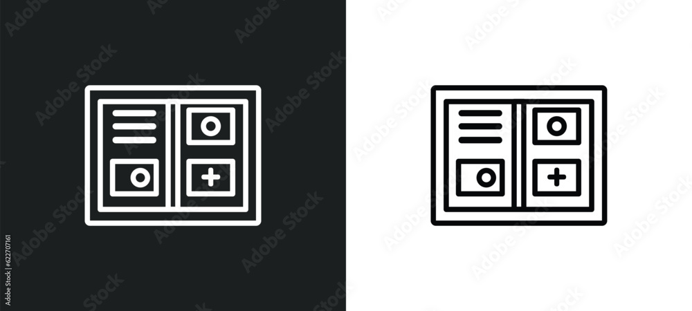 Obraz premium flags outline icon in white and black colors. flags flat vector icon from maps and flags collection for web, mobile apps and ui.