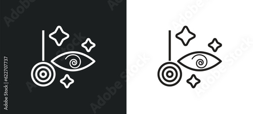 hypis outline icon in white and black colors. hypis flat vector icon from magic collection for web, mobile apps and ui.