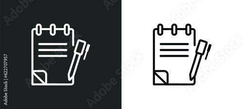 wills and trusts outline icon in white and black colors. wills and trusts flat vector icon from law justice collection for web, mobile apps ui.