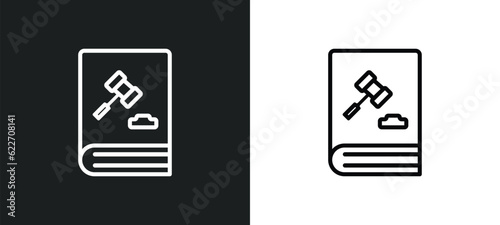 constitutional law outline icon in white and black colors. constitutional law flat vector icon from law and justice collection for web, mobile apps and ui. photo