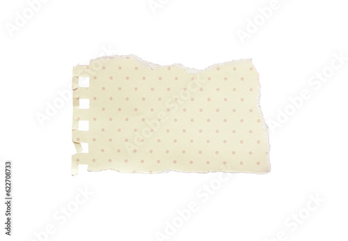 close up of a white ripped piece of paper with copyspace. torn paper isolated transparent png