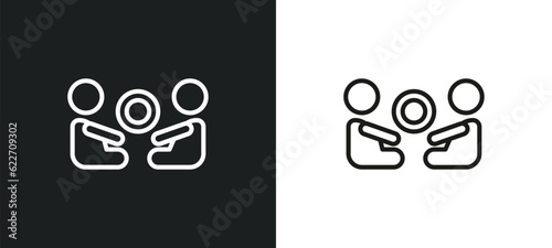 playing outline icon in white and black colors. playing flat vector icon from kids and baby collection for web, mobile apps and ui.