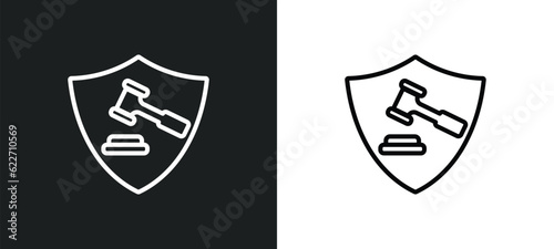legal expenses outline icon in white and black colors. legal expenses flat vector icon from insurance collection for web, mobile apps and ui.