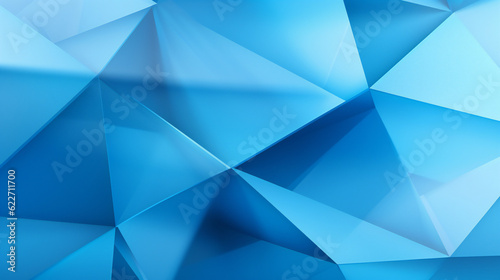 Geometric Pattern, Blue with shades and Triangles