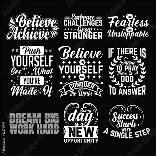 Free vector set of motivational quotes
