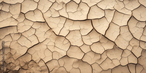 Abstract texture background, cracked desert ground, rich details, natural sepia tones, harsh midday light creating high contrast