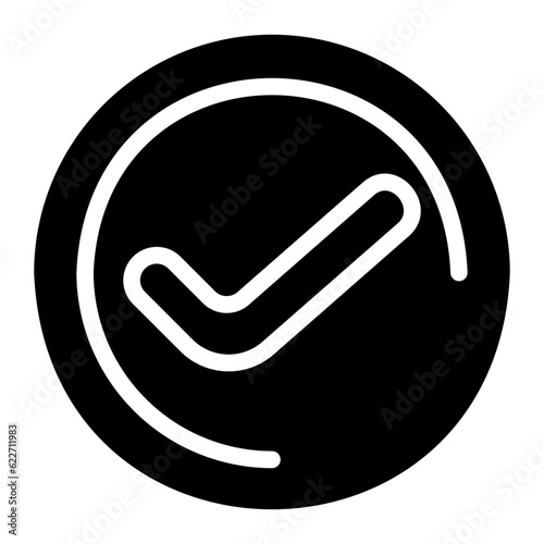 confirmation glyph icon