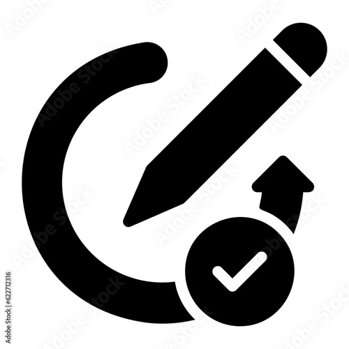 pencil glyph icon