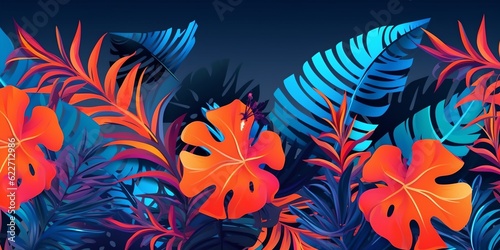 Colorful foliage  generative ai