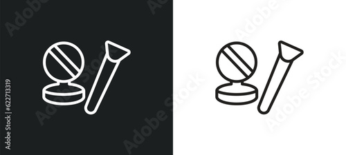 cosmetics outline icon in white and black colors. cosmetics flat vector icon from hygiene collection for web, mobile apps and ui.