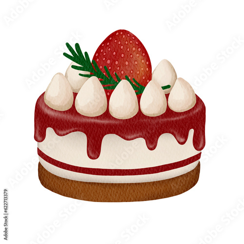 cake with strawberry