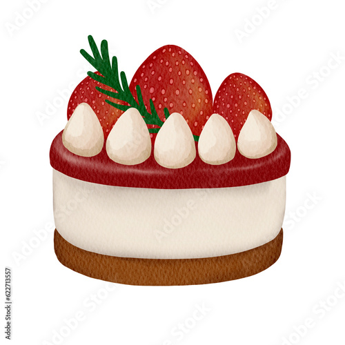 cake with strawberry