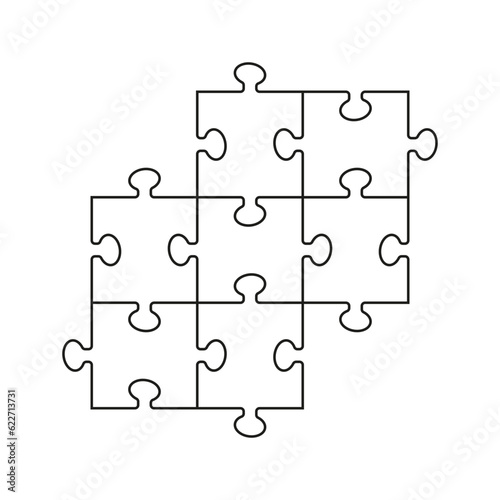 Simple puzzles on a white background.