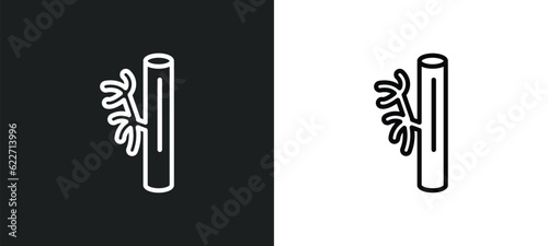 blood vessel outline icon in white and black colors. blood vessel flat vector icon from human body parts collection for web, mobile apps and ui.