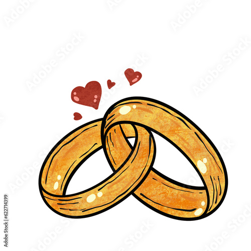 Gold ring on transparent backgoud and printable with good quality of 300 dpi.